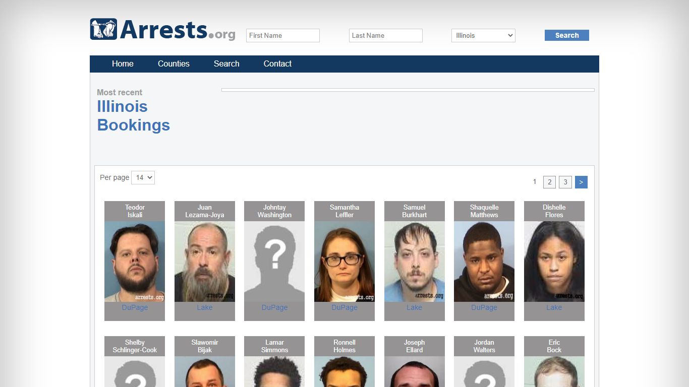 Illinois Arrests and Inmate Search